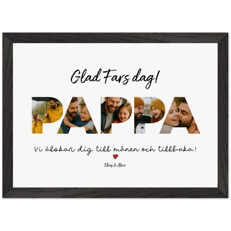 Anpassningsbar PAPPA Foto Collage - Välj Din Layout